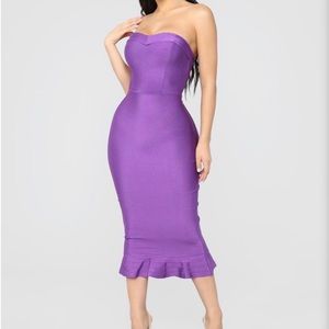 Purple Fashion Nova party dress